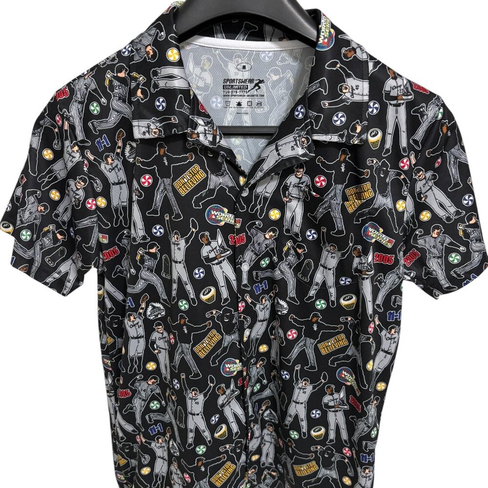 Chicago White Sox 2005 WS 20th Anniv Champs Hawaiian Shirt Size M SGA 7/11/25